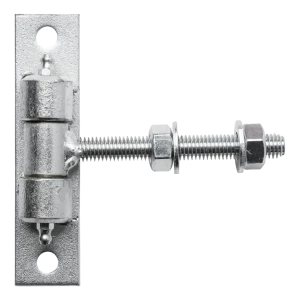 Cerniera regolabile per cancello M12 zincata – piastrina 130×30 mm