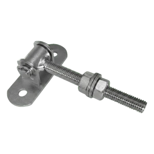 Cerniera regolabile M12 in acciaio L-115 mm con base 90×30 mm per cancelli e portoni