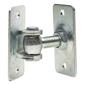 Cerniera regolabile M12 avvitabile su entrambi i lati – base 74×38 mm per cancelli e cancelletti