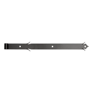 Cerniera a nastro decorativa per cancelli a battente 700 mm × 50 mm – nero