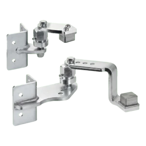 Set cerniere per cancello Comunello da saldare su pilastro 50×50 mm – destro, per pendenze in salita