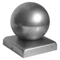 Coppetta di copertura recinzione in acciaio zincato 80×80 mm con sfera fi 80 mm 001-565 (1)