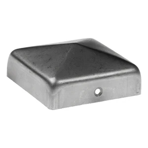 Copripalo a busta in acciaio zincato per palo di recinzione 160×160 mm