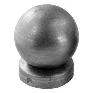 Copertura per recinzione in acciaio per palo Ø 42 mm con sfera decorativa Ø 60 mm