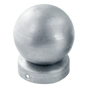 Copripalo per recinzione rotondo per palo Ø 60 mm con sfera Ø 60 – acciaio zincato