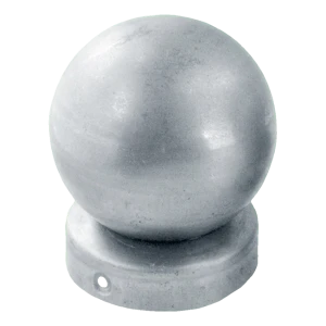 Cappello per recinzione rotondo ø 80 mm con sfera ø 80 mm – acciaio zincato