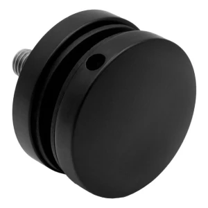 Morsetto puntuale per vetro 8-17,52 mm ø 50/8/M10x50 AISI 304 sistema piano nero