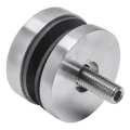 Supporto puntuale per vetro 8-17,52 mm fi 50/8/M8x45 AISI 304 sistema piatto satinato 000-477 (2)