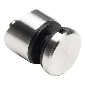 Attacco puntuale per vetro 6-12mm Ø 30/13/M8x40 AISI304 sistema 42,4 satinato