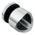 Attacco puntuale per vetro 6-12mm Ø 30/13/M8x40 AISI304 sistema 42,4 satinato 000-521 (2)