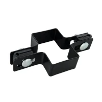 Staffa intermedia per pannelli da recinzione 60x40 nero