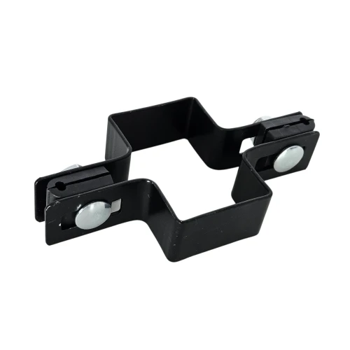 Morsetto intermedio per pannelli di recinzione 40x60 mm nero GPV-700-02 (1)