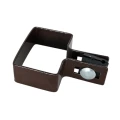 Morsetto terminale per pannelli di recinzione 40x60 marrone GPV-700-15 (1)