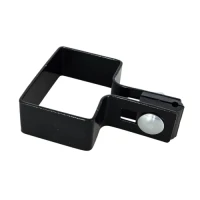 Staffa terminale per pannelli recinzione 60x40 nero