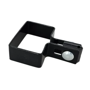 Staffa terminale per pannelli recinzione 60x40 nero