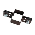 Morsetto intermedio per pannelli di recinzione 40x60 marrone GPV-700-05 (2)