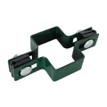 Morsetto intermedio per pannelli di recinzione 40x60 mm verde GPV-700-03 (1)