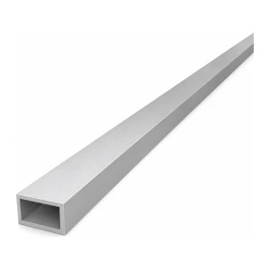 Tubo in alluminio rettangolare 15×25×2 mm – profilo chiuso EN AW-6060, L=2000 mm