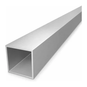 Tubo quadrato in alluminio 50×50×2 mm – profilo chiuso L=2000 mm