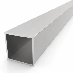 Tubo quadrato in alluminio 60×60×3 mm – profilo chiuso L=2000 mm EN AW-6060