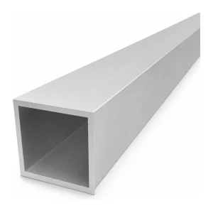 Tubo quadrato in alluminio 60×60×4 mm profilo chiuso L=2000 mm