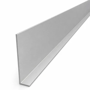 Angolare in alluminio a lati disuguali 80×20×2 mm – profilo L, lunghezza 2000 mm