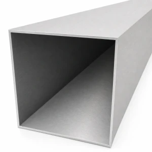Tubo quadrato in alluminio 100×100×2 mm – profilo chiuso L=2000 mm