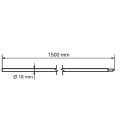 Dispersore assemblabile con cono Morse fi 16 x 1500 mm – acciaio zincato a caldo 001-774 (2)