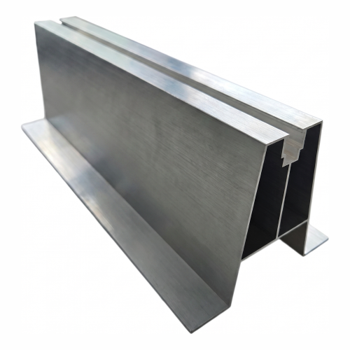 Staffa trapezoidale in alluminio H100 L330 con guarnizione EPDM 2 mm per installazione FV 001-778 (1)