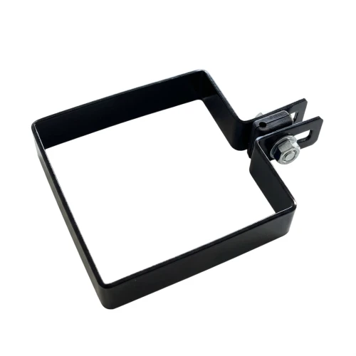 Staffa terminale per pannelli di recinzione 100x100 mm nero 000-782 (1)
