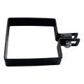 Staffa terminale per pannelli di recinzione 100x100 mm nero 000-782 (3)