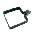 Staffa terminale per pannelli di recinzione 100x100 mm verde 000-783 (1)