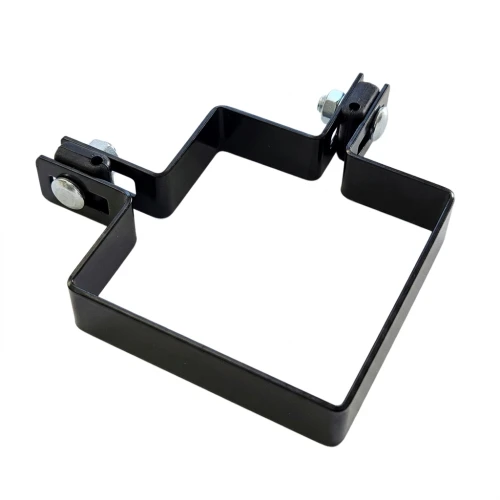 Staffa angolare per pannelli di recinzione 100x100 mm nera 000-774 (1)