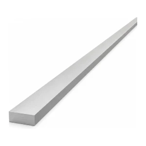 Piatto in alluminio EN AW-6060 T64, 20×8 mm, lunghezza 2000 mm