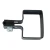 Staffa terminale per pannelli di recinzione 60x40 antracite grafite GPV-700-11 (2)