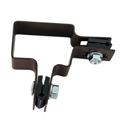 Staffa per pannelli di recinzione angolare 60x40 bronzo GPV-700-10 (2)