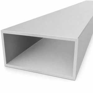 Tubo rettangolare in alluminio 60×120×4 mm – profilo chiuso L=2000 mm