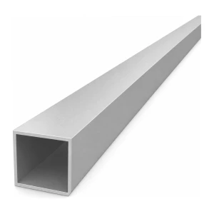 Tubo quadrato in alluminio 30×30×1,5 mm – profilo chiuso EN AW-6060 L=2000 mm