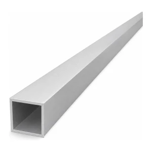 Tubo quadrato in alluminio 25×25×1,5 mm – profilo chiuso L=2000 mm EN AW-6060