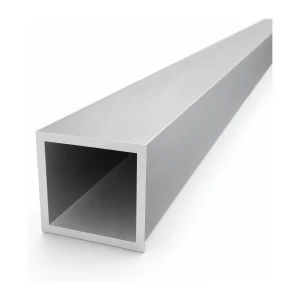 Tubo quadrato in alluminio 50×50×4 mm – profilo chiuso L=2000 mm
