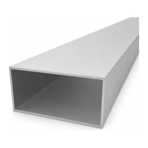 Tubo rettangolare in alluminio 50×100×2 mm – profilo chiuso EN AW-6060 L=2000 mm