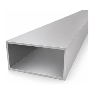 Tubo rettangolare in alluminio 50×100×3 mm – profilo chiuso L=2000 mm