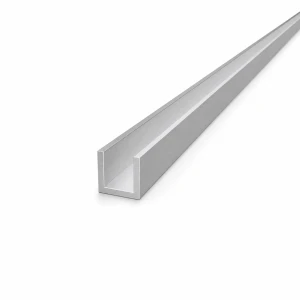 Profilo a C/U in alluminio 20×20×2 mm – lunghezza 2000 mm