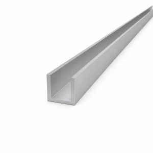 Profilo a C/U in alluminio 25×25×3 mm – EN AW-6060 L=2000 mm