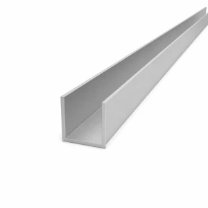 Profilo a C/U in alluminio 30×30×2 mm – EN AW-6060, lunghezza 2000 mm
