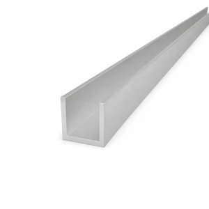 Profilato a C in alluminio 30×30×3 mm – profilo C/U EN AW-6060 L=2000 mm