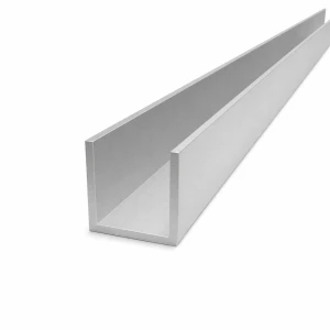 Profilato a C/U in alluminio 40×40×3 mm – EN AW-6060, L=2000 mm