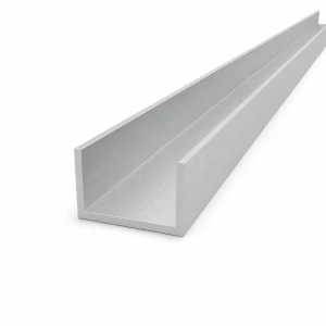 Profilo a U in alluminio 50×30×3 mm – profilo C/U lunghezza 2000 mm