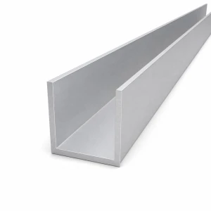 Profilo a C/U in alluminio 50×50×4 mm – lunghezza 2000 mm