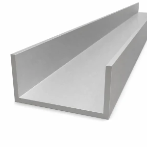 Profilo a C/U in alluminio 100×50×5 mm – EN AW-6060 L=2000 mm